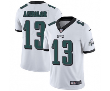 Nike Philadelphia Eagles #13 Nelson Agholor White Men's Stitched NFL Vapor Untouchable Limited Jersey