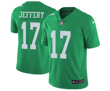 Nike Philadelphia Eagles #17 Alshon Jeffery Green Men's Stitched NFL Limited Rush Jersey