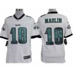 Nike Philadelphia Eagles #18 Jeremy Maclin White Limited Jersey