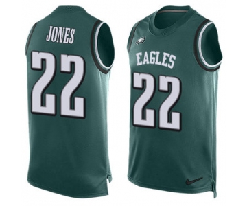 Nike Philadelphia Eagles #22 Sidney Jones Midnight Green Team Color Men's Stitched NFL Limited Tank Top Jersey
