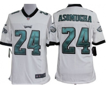 Nike Philadelphia Eagles #24 Nnamdi Asomugha White Limited Jersey