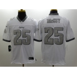 Nike Philadelphia Eagles #25 LeSean McCoy Platinum White Limited Jersey