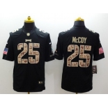 Nike Philadelphia Eagles #25 LeSean McCoy Salute to Service Black Limited Jersey