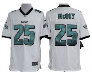 Nike Philadelphia Eagles #25 LeSean McCoy White Limited Jersey
