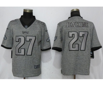 Nike Philadelphia Eagles #27 Malcolm Jenkins Gray Gridiron Gray Vapor Untouchable Limited Jersey