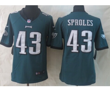 Nike Philadelphia Eagles #43 Darren Sproles Dark Green Limited Jersey