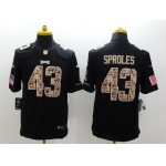 Nike Philadelphia Eagles #43 Darren Sproles Salute to Service Black Limited Jersey