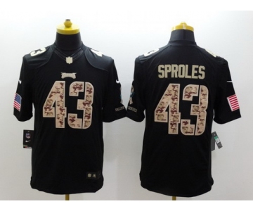 Nike Philadelphia Eagles #43 Darren Sproles Salute to Service Black Limited Jersey