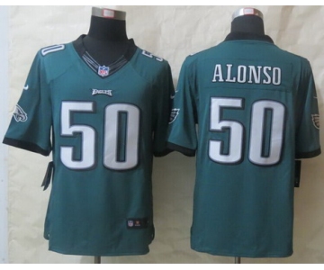 Nike Philadelphia Eagles #50 Kiko Alonso Dark Green Limited Jersey