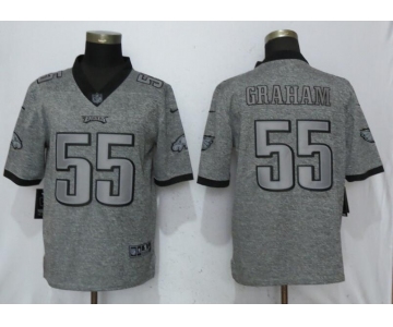 Nike Philadelphia Eagles #55 Brandon Graham Gray Gridiron Gray Vapor Untouchable Limited Jersey