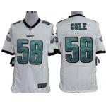 Nike Philadelphia Eagles #58 Trent Cole White Limited Jersey