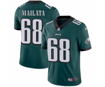 Nike Philadelphia Eagles #68 Jordan Mailata Green Vapor Untouchable Limited Jersey