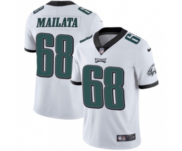 Nike Philadelphia Eagles #68 Jordan Mailata White Vapor Untouchable Limited Jersey