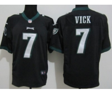 Nike Philadelphia Eagles #7 Michael Vick Black Limited Jersey