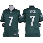 Nike Philadelphia Eagles #7 Michael Vick Dark Green Limited Jersey