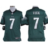 Nike Philadelphia Eagles #7 Michael Vick Dark Green Limited Jersey