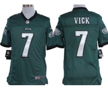 Nike Philadelphia Eagles #7 Michael Vick Dark Green Limited Jersey