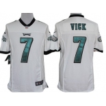 Nike Philadelphia Eagles #7 Michael Vick White Limited Jersey