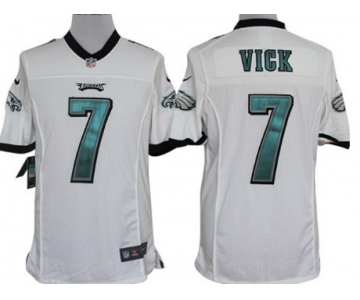Nike Philadelphia Eagles #7 Michael Vick White Limited Jersey