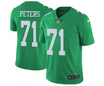 Nike Philadelphia Eagles #71 Jason Peters Green Men's Stitched NFL Limited Rush Jersey