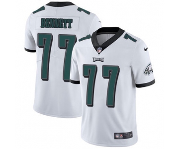 Nike Philadelphia Eagles #77 Michael Bennett White Men's Stitched NFL Vapor Untouchable Limited Jersey