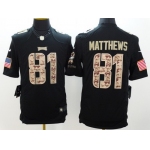 Nike Philadelphia Eagles #81 Jordan Matthews Salute to Service Black Limited Jersey