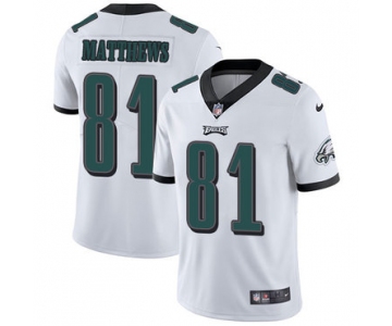 Nike Philadelphia Eagles #81 Jordan Matthews White Men's Stitched NFL Vapor Untouchable Limited Jersey