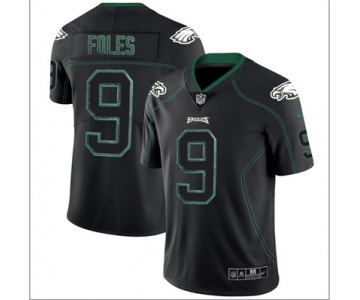 Nike Philadelphia Eagles #9 Nick Foles Black Impact Limited Jersey