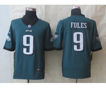 Nike Philadelphia Eagles #9 Nick Foles Dark Green Limited Jersey