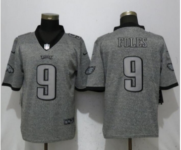 Nike Philadelphia Eagles #9 Nick Foles Gray Gridiron Gray Vapor Untouchable Limited Jersey