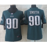 Nike Philadelphia Eagles #90 Marcus Smith Dark Green Limited Jersey