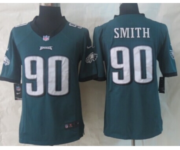 Nike Philadelphia Eagles #90 Marcus Smith Dark Green Limited Jersey
