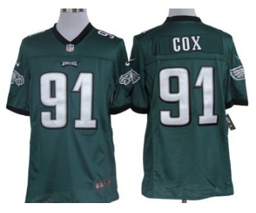 Nike Philadelphia Eagles #91 Fletcher Cox Dark Green Limited Jersey