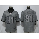 Nike Philadelphia Eagles #91 Fletcher Cox Gray Gridiron Gray Vapor Untouchable Limited Jersey