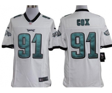 Nike Philadelphia Eagles #91 Fletcher Cox White Limited Jersey
