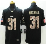 Philadelphia Eagles #31 Byron Maxwell Nike Salute to Service Nike Black Limited Jersey