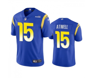 Men's Los Angeles Rams #15 Tutu Atwell Royal Vapor Untouchable Limited Stitched Football Jersey