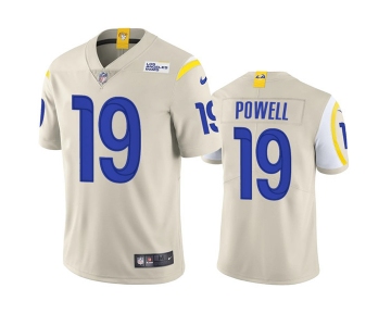 Men's Los Angeles Rams #19 Brandon Powell Cream Vapor Untouchable Limited Stitched Football Jersey