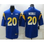 Men's Los Angeles Rams #20 Eric Weddle 2021 Blue Vapor Untouchable Limited Stitched Jersey