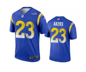 Men's Los Angeles Rams #23 Cam Akers 2020 Blue Vapor Untouchable Limited Stitched Jersey