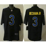 Men's Los Angeles Rams #3 Odell Beckham Jr Black 2021 Vapor Untouchable Limited Stitched Jersey