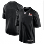 Men's Los Angeles Rams Blank 2022 Black Super Bowl LVI Game Stitched Jersey