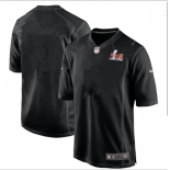 Men's Los Angeles Rams Blank 2022 Black Super Bowl LVI Game Stitched Jersey