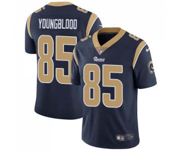 Men's Nike Rams 85 Jack Youngblood Navy Vapor Untouchable Player Limited Jersey