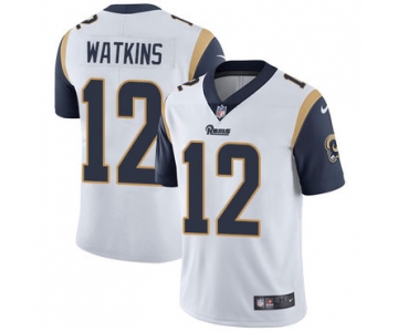 Nike Los Angeles Rams #12 Sammy Watkins White Men's Stitched NFL Vapor Untouchable Limited Jersey
