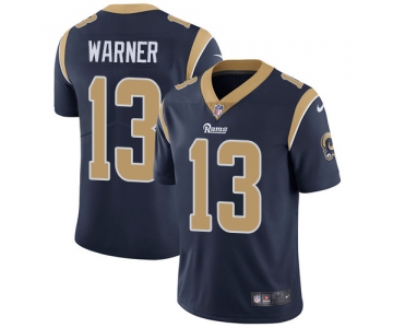 Nike Los Angeles Rams #13 Kurt Warner Navy Blue Team Color Men's Stitched NFL Vapor Untouchable Limited Jersey