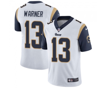 Nike Los Angeles Rams #13 Kurt Warner White Men's Stitched NFL Vapor Untouchable Limited Jersey