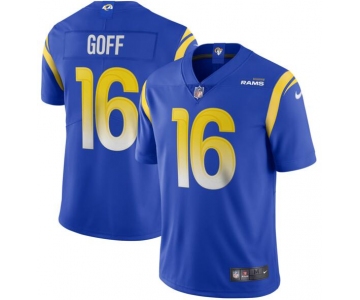 Nike Los Angeles Rams #16 Jared Goff Royal 2020 New Vapor Untouchable Limited Jersey