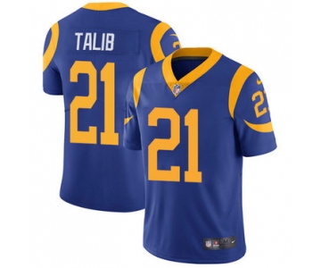 Nike Los Angeles Rams #21 Aqib Talib Royal Blue Alternate Men's Stitched NFL Vapor Untouchable Limited Jersey