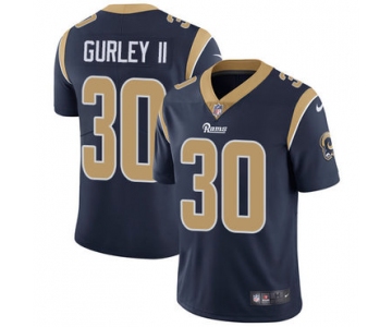 Nike Los Angeles Rams #30 Todd Gurley II Navy Blue Team Color Men's Stitched NFL Vapor Untouchable Limited Jersey